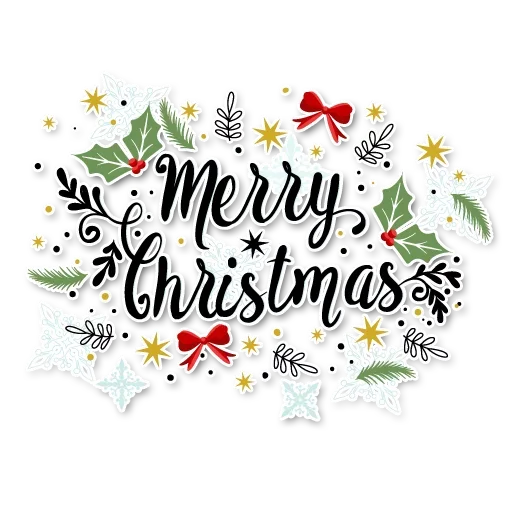 Стикерпак Happy Merry Christmas для Telegram