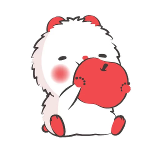 🍎 Стикер «Happy Mouse» для Telegram