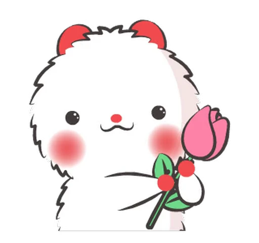 🌷 Стикер «Happy Mouse» для Telegram