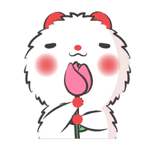 🌷 Стикер «Happy Mouse» для Telegram