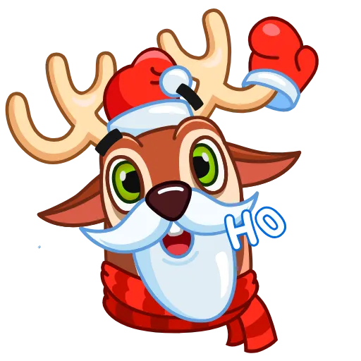 🎅 Стикер «Happy New Deer» для Telegram