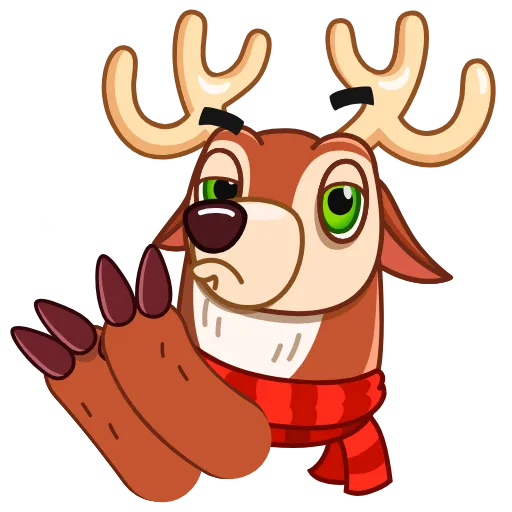 👏 Стикер «Happy New Deer» для Telegram