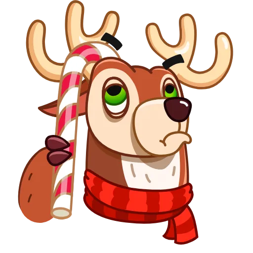 🤔 Стикер «Happy New Deer» для Telegram
