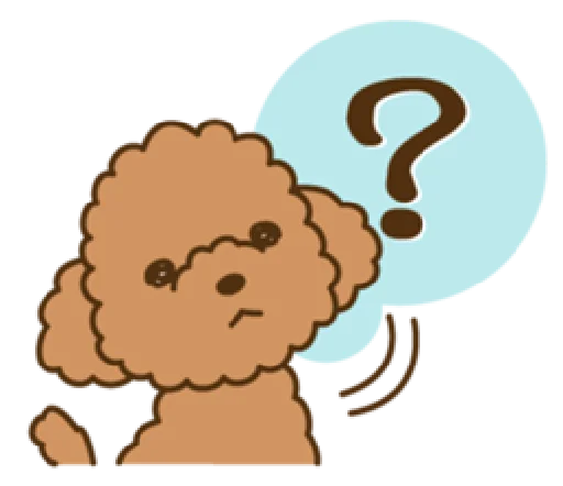 😯 Стикер «happy poodle» для Telegram