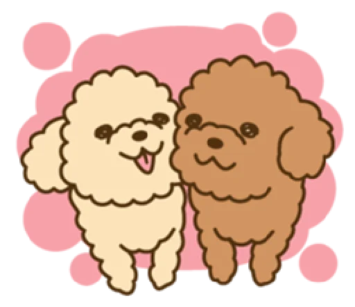 🥰 Стикер «happy poodle» для Telegram