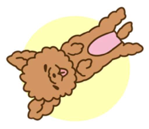 😛 Стикер «happy poodle» для Telegram