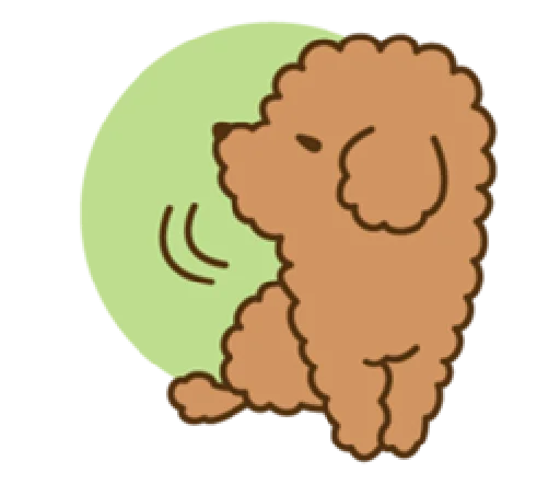 😒 Стикер «happy poodle» для Telegram