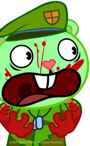 😵 Стикер «Happy Tree Friends» для Telegram