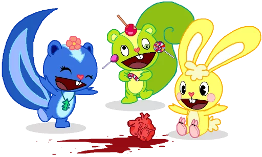 💔 Стикер «Happy Tree Friends» для Telegram