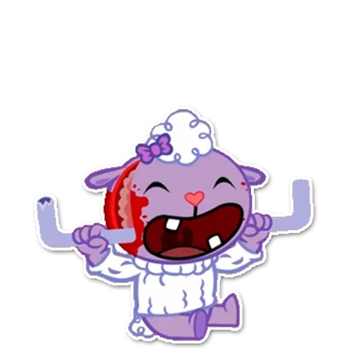 😖 Стикер «Happy Tree Friends» для Telegram