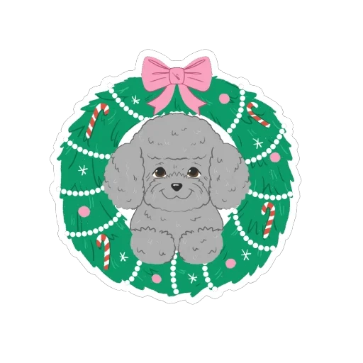 🫥 Стикер «happy woof year» для Telegram