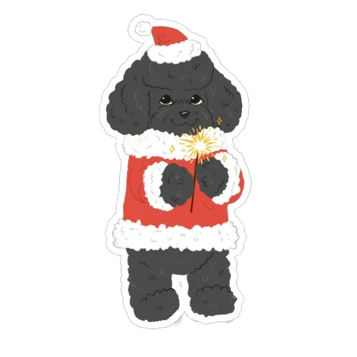 🫥 Стикер «happy woof year» для Telegram