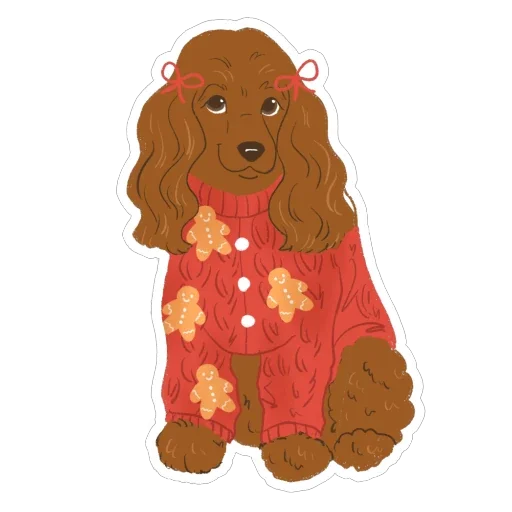🫥 Стикер «happy woof year» для Telegram