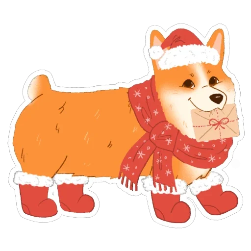 🫥 Стикер «happy woof year» для Telegram