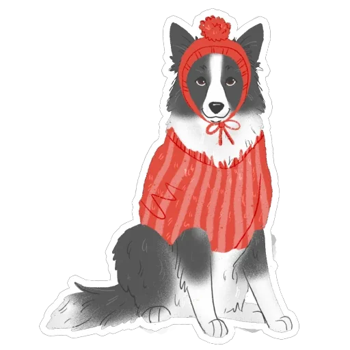 🫥 Стикер «happy woof year» для Telegram
