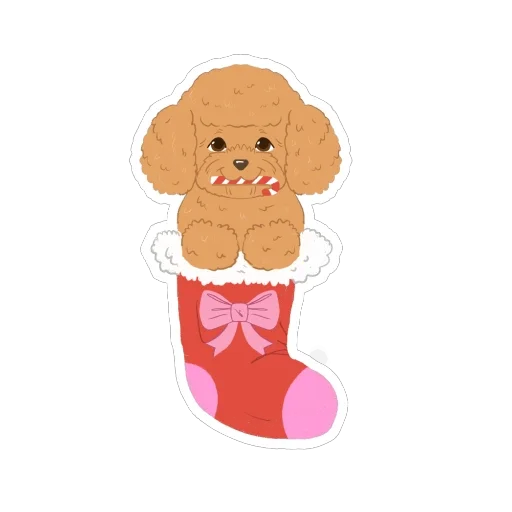 🫥 Стикер «happy woof year» для Telegram