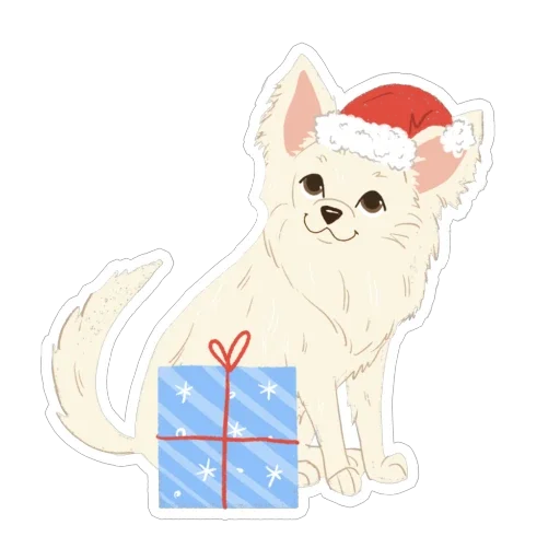 🫥 Стикер «happy woof year» для Telegram