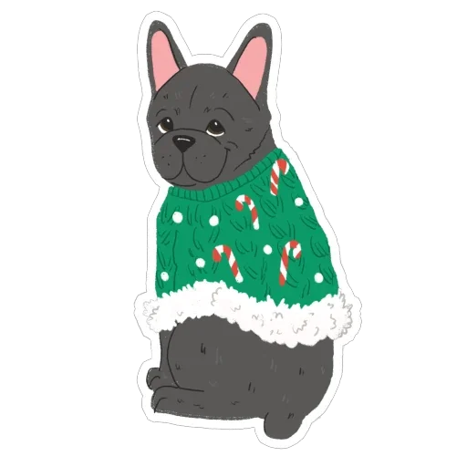 🫥 Стикер «happy woof year» для Telegram