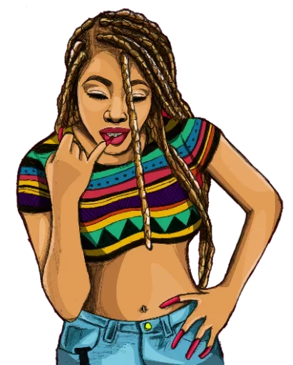 🌭 Стикер «Black Love» для Telegram