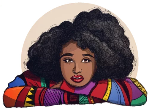 😁 Стикер «Black Love» для Telegram