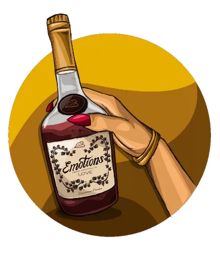 🍷 Стикер «Black Love» для Telegram