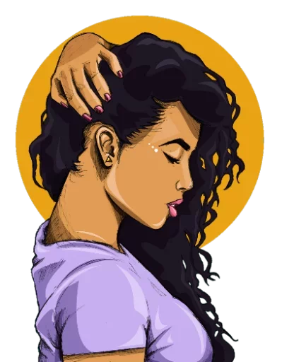 😄 Стикер «Black Love» для Telegram