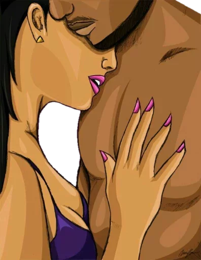 😜 Стикер «Black Love» для Telegram
