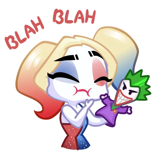 😒 Стикер «Harley Quinn» для Telegram