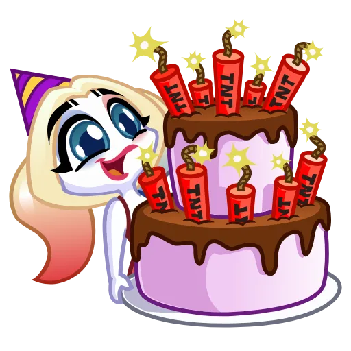 🎂 Стикер «Harley Quinn» для Telegram