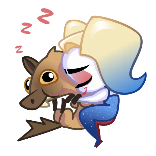 😴 Стикер «Harley Quinn» для Telegram