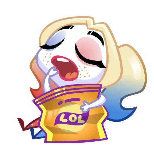 🍽 Стикер «Harley Quinn» для Telegram