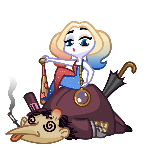 🧐 Стикер «Harley Quinn» для Telegram