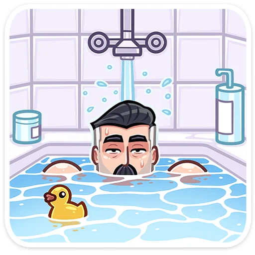🛁 Стикер «Гарри» для Telegram