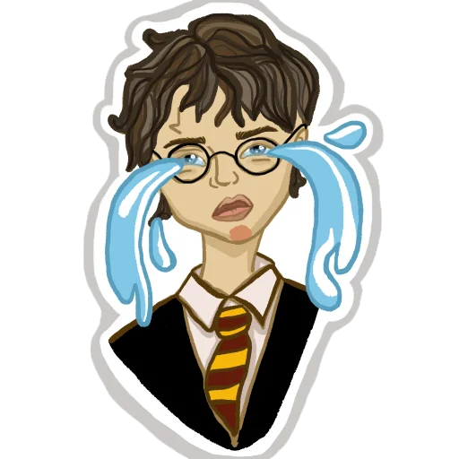 😭 Стикер «Harry Potter & his friends» для Telegram
