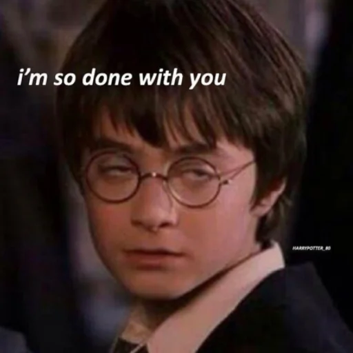 😒 Стикер «Harry Potter Гарри Поттер» для Telegram