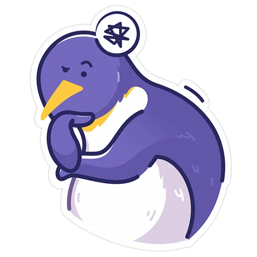 🤔 Стикер «Harsika the Penguin» для Telegram