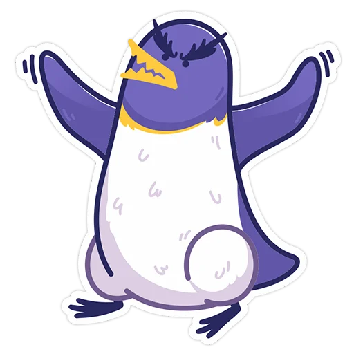 🤬 Стикер «Harsika the Penguin» для Telegram