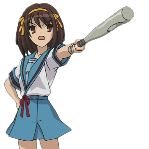 😡 Стикер «Haruhi Suzumiya» для Telegram