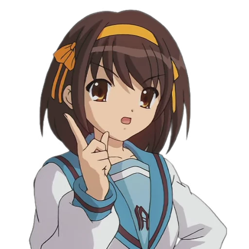 ☝️ Стикер «Haruhi Suzumiya» для Telegram