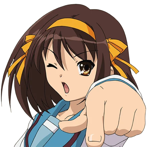 👇 Стикер «Haruhi Suzumiya» для Telegram