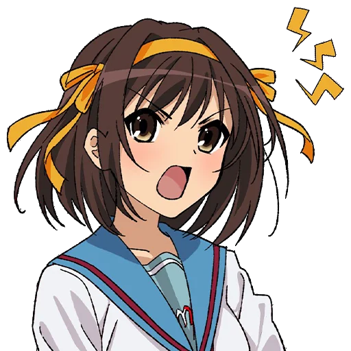 😡 Стикер «Haruhi Suzumiya» для Telegram