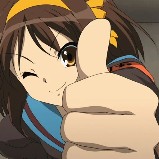 👍 Стикер «Haruhi Suzumiya» для Telegram