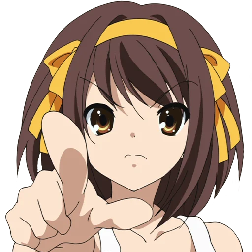 🫵 Стикер «Haruhi Suzumiya» для Telegram