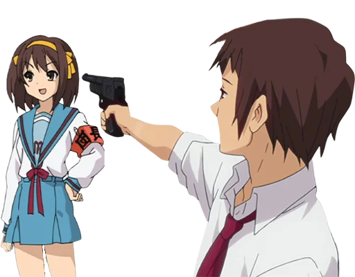 🤪 Стикер «Haruhi Suzumiya» для Telegram