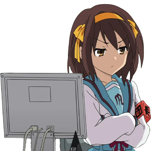🤨 Стикер «Haruhi Suzumiya» для Telegram