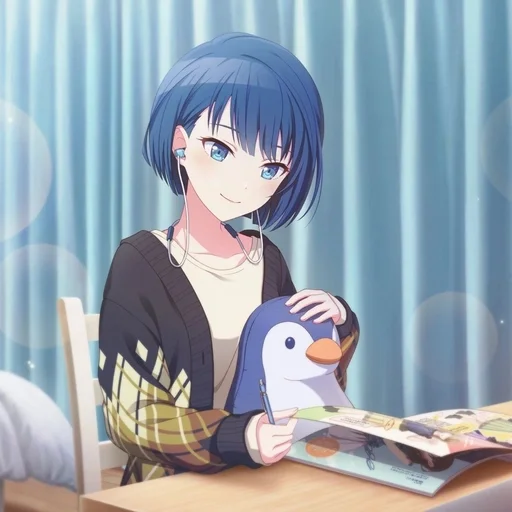 🐧 Стикер «Kiritani Haruka» для Telegram
