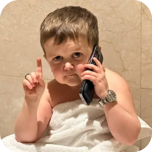 👆 Стикер «Hasbik» для Telegram