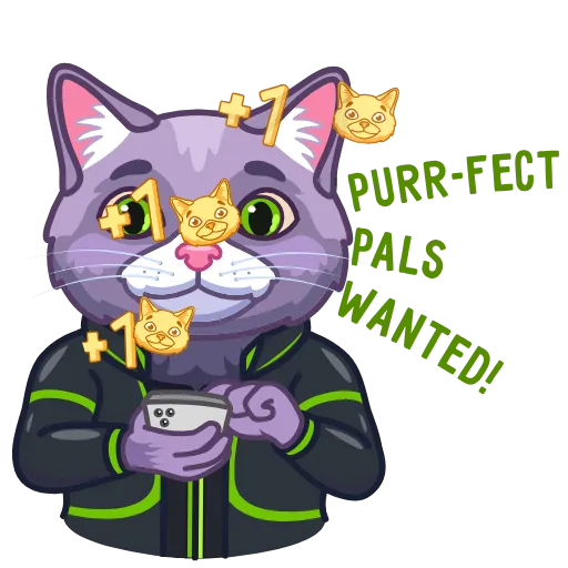 ☝️ Стикер «hash cats» для Telegram