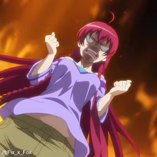 🤬 Стикер «Hataraku Maou-sama! 2 №1» для Telegram