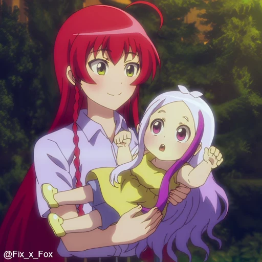 👋 Стикер «Hataraku Maou-sama! 2 №1» для Telegram